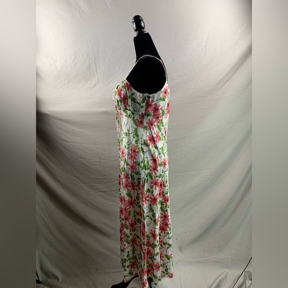 Boho Floral Print Ruched Bust Knot Front Dress 50% OFF - Picture 9 of 11